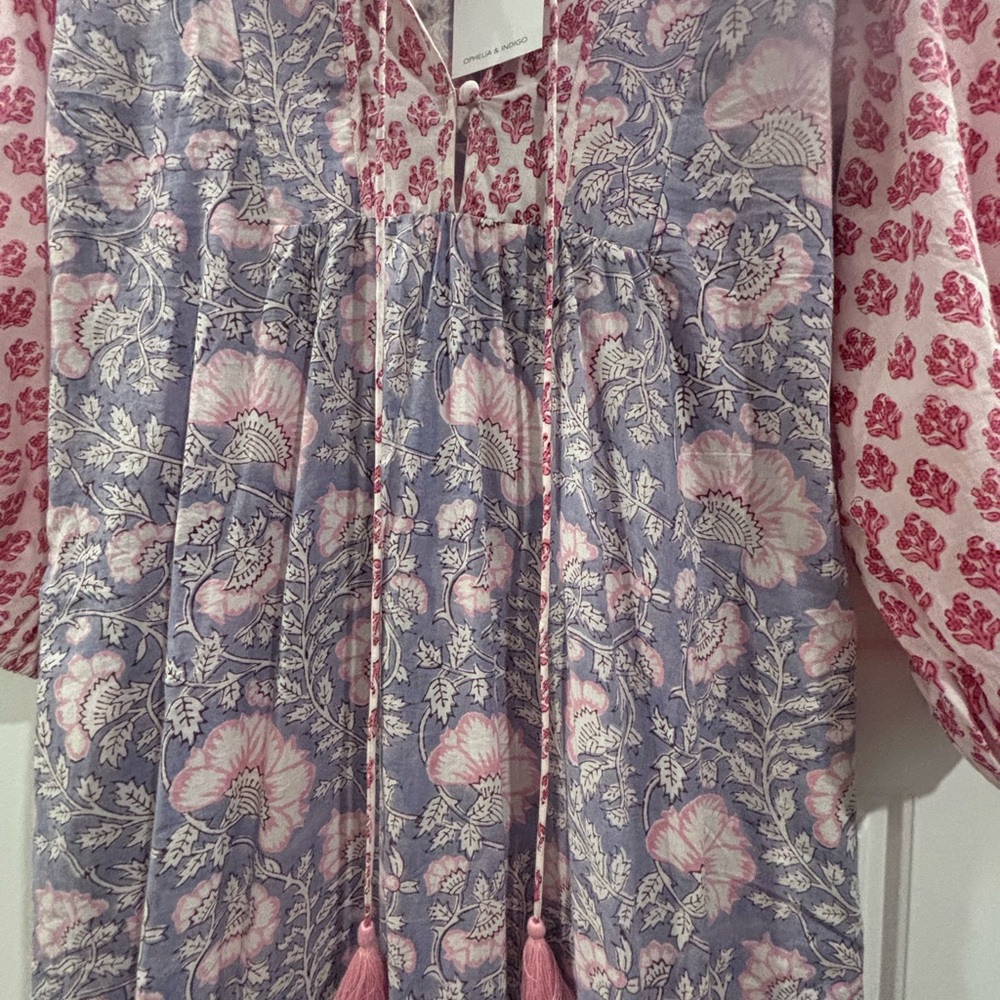 Ophelia & Indigo Chic Patterned Long Sleeve Dress XS - Picture 4 of 4